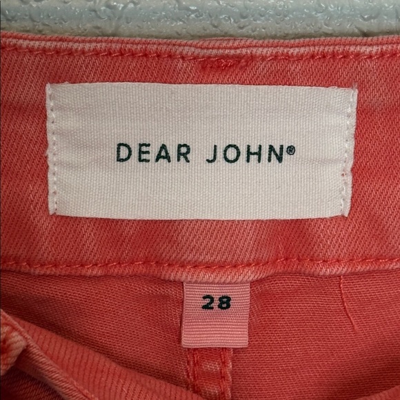 Dear John Women's Orange Cropped Audrey Wide Leg Jeans Size 28 - Picture 2 of 7